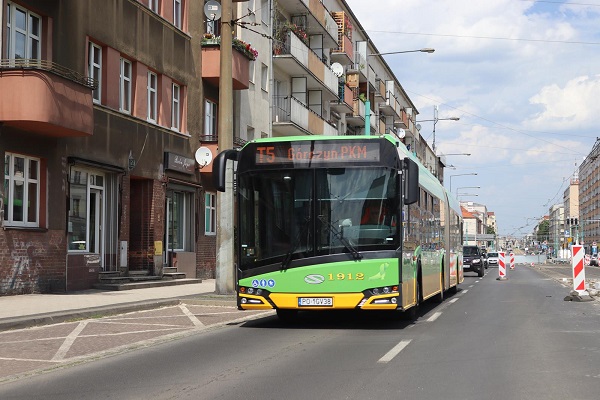 Linia nr T5 - zmiana trasy przejazdu od 12 lipca (środa) z uwagi na kolejny etap przebudowy torowiska na ulicy Głogowskiej (od Hetmańskiej do Ściegiennego) 