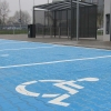 P&R Szymanowskiego - na parkingu wyznaczono miejsca dla niepełnosprawnych