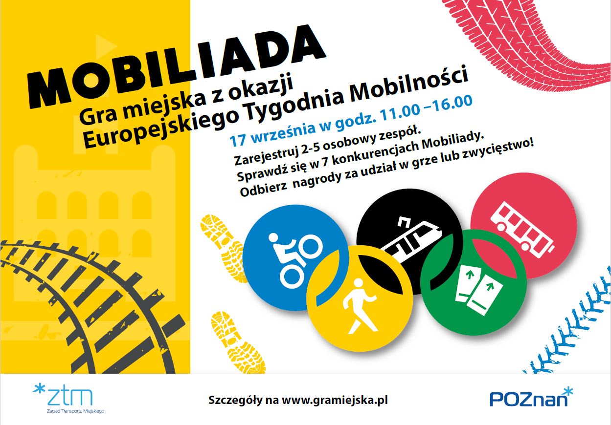 Mobiliada - Gra miejska z okazji Europejskiego Tygodnia Mobilności – nie czekaj, zapisz się już dziś