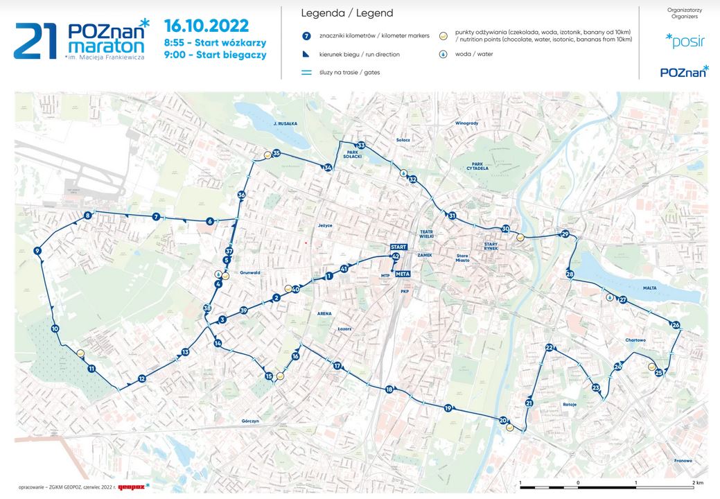 Zmiany w komunikacji w związku z imprezą Maraton Poznań w niedzielę (16 października)