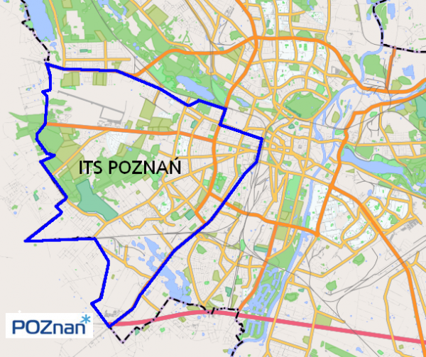 ITS Poznań - mapa obszaru