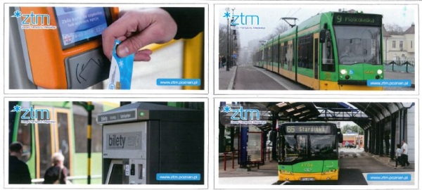 magnes czwórdzielny promujący transport publiczny