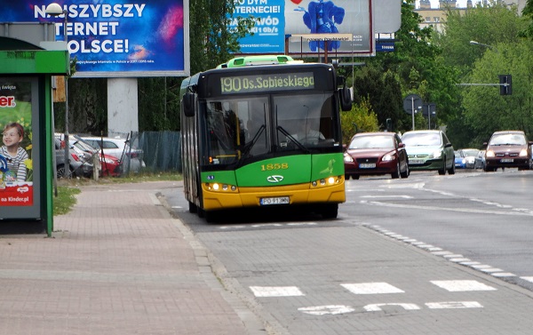Wzmocnienie transportu na linii nr 190 - głównej linii dojazdowej do centrum z północy Poznania