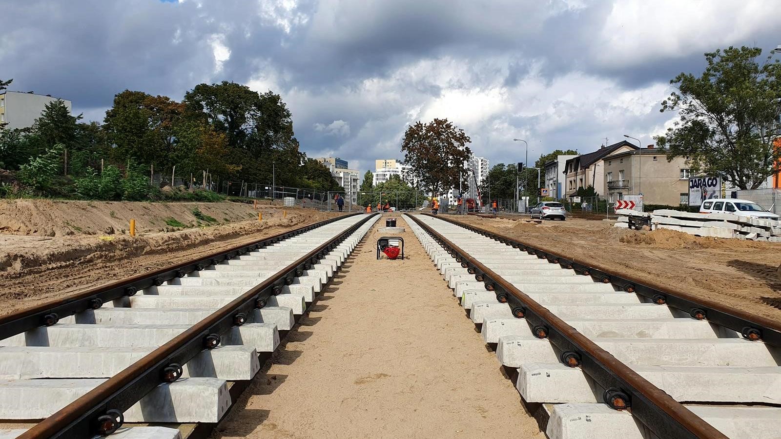 Budowa trasy tramwajowej na Naramowice coraz bardziej zaawansowana