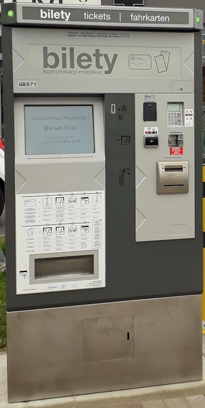 Biletomat ZTM Poznań