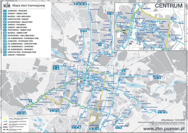 Mapa zmian na półmaraton 25